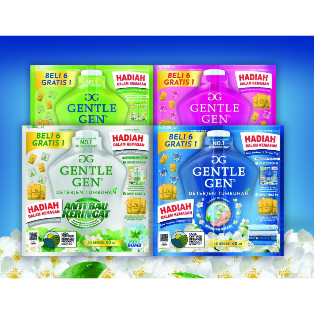 GENTLE GEN RENCENG 55ml + Free lunch box (isi 14sachet)