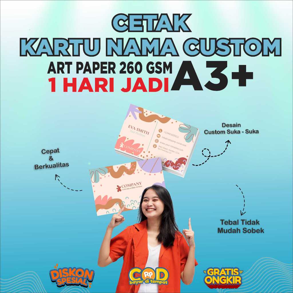

KARTU NAMA CUSTOM / CETAK KARTU NAMA 100 PCS