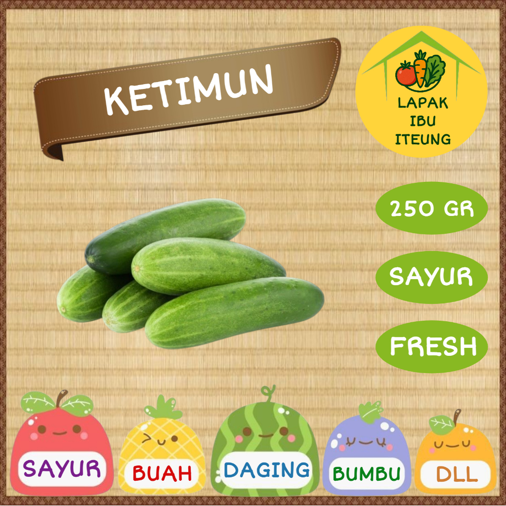 

KETIMUN INSTAN BANDUNG 1/4KG 250GR SEGAR / MENTIMUN FRESH SAYUR SAYURAN PASAR