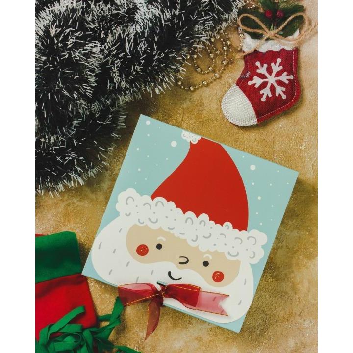 

Cake Box Kue Natak Kotak Kado Hadiah Motif Santa Clause Ukuran 22x22x5 cm