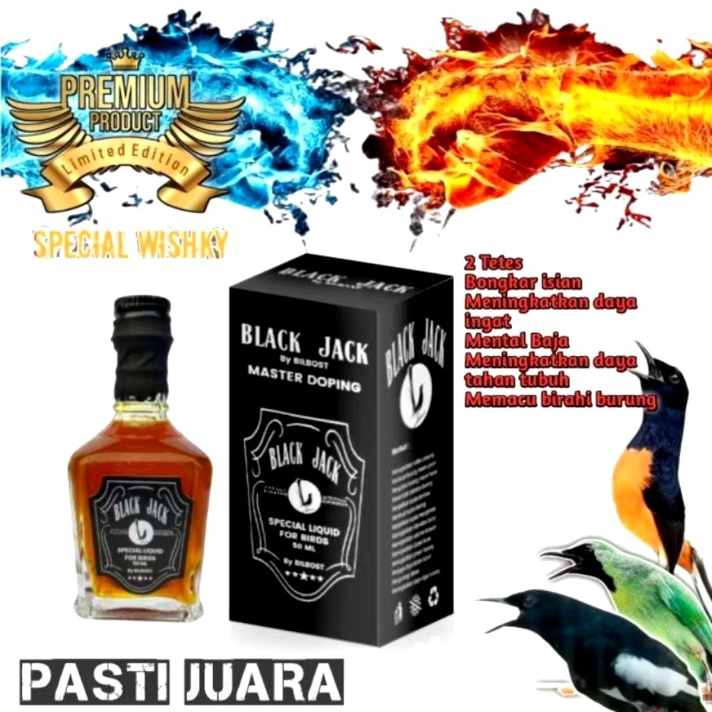 Vitamin Burung Black Jack Biar Gacor Doping Semua Burung By Bilbost Murai Kenari Sogon Dosis tinggi 