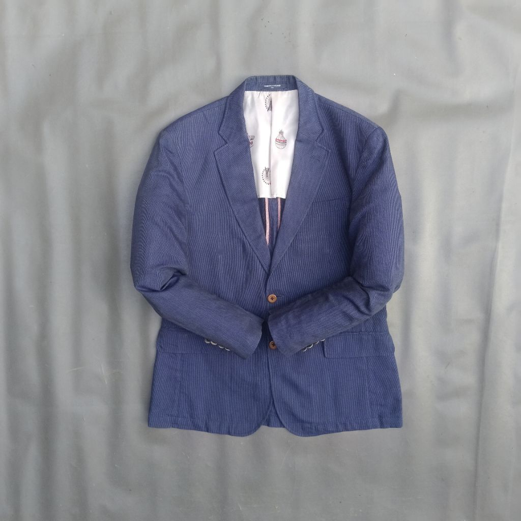 B03/Christian Aujard/size L/jas blazer biru casual/blazer premium pria murah/blazer slimfit pria