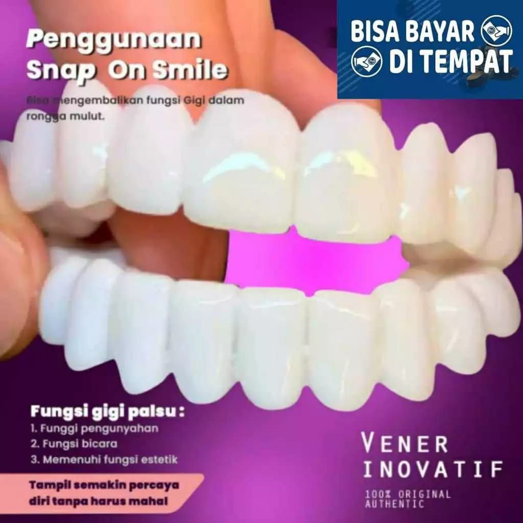 Gigi Palsu Original Dewasa / Satu Set Atas Bawah SNAP ON SMILE