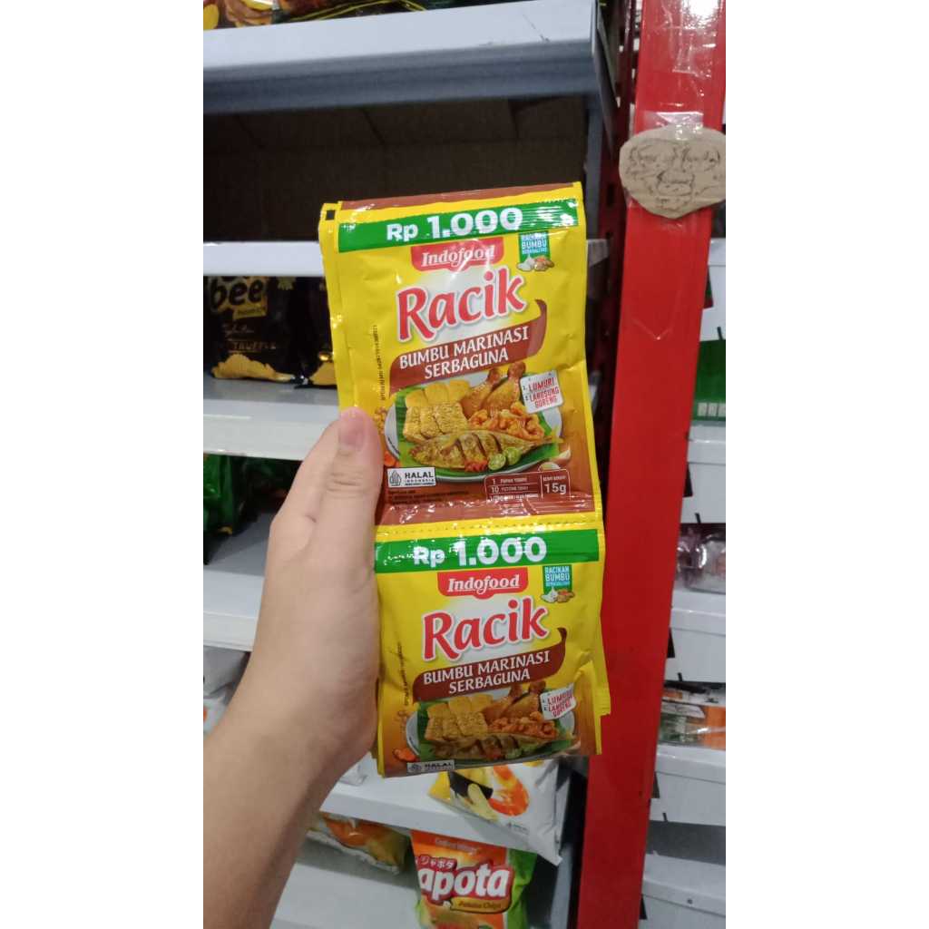 

Racik Bumbu Marinasi 15g 1 Renteng Isi 12pcs