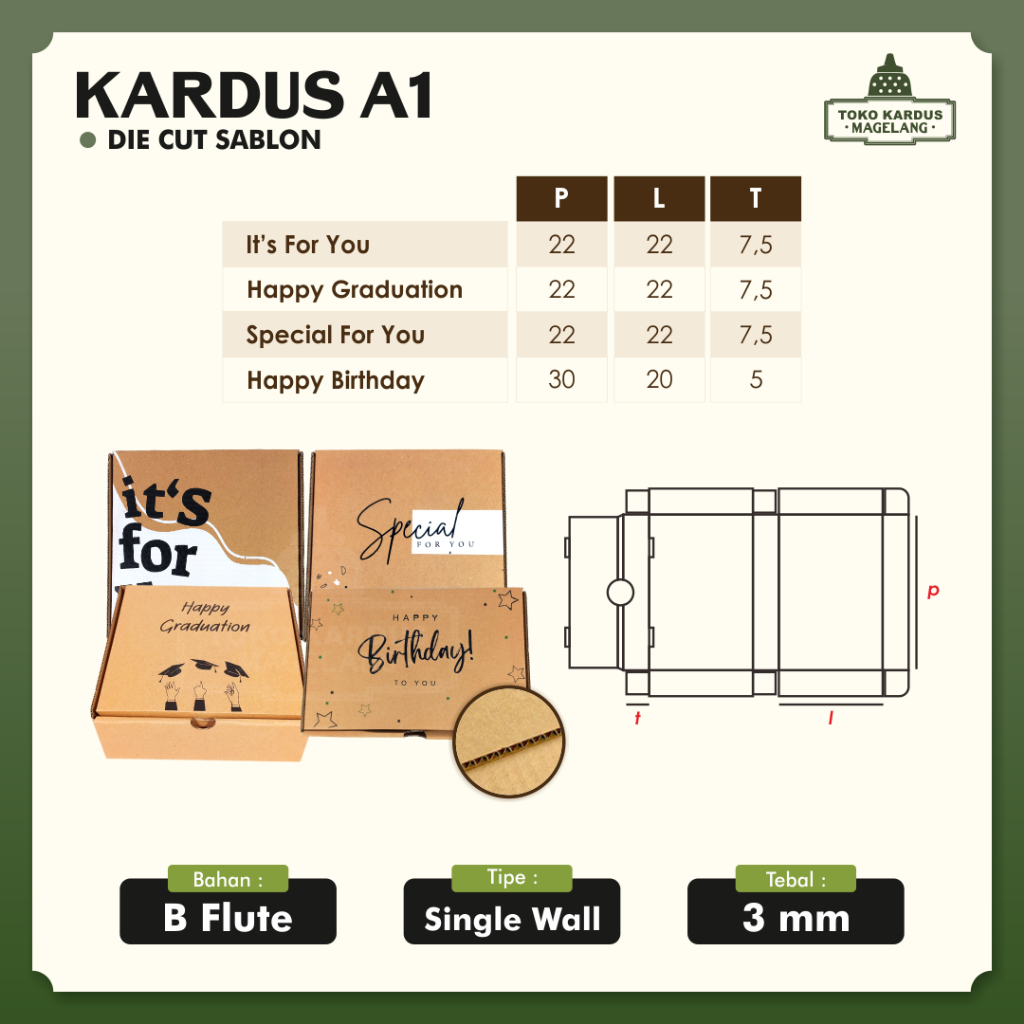 

Kardus Pizza Sablon / Kardus Packing dan Gift Box, Skincare, Birthday, Natal, Tahun Baru - Tersedia ukuran 21x15x6 cm s/d 29x21x10 cm | Min pembelian 10 pcs