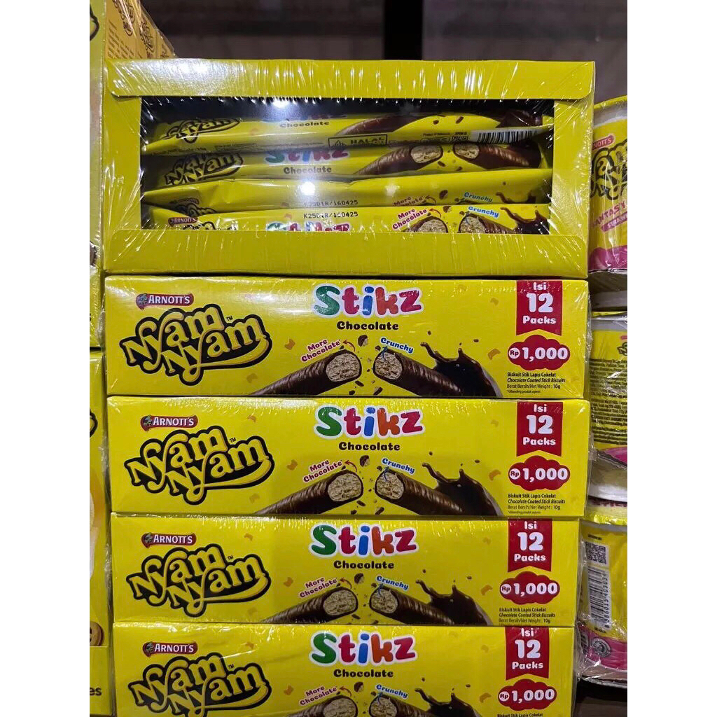 

Nyam nyam stickz Chocolate isi 12 pcs