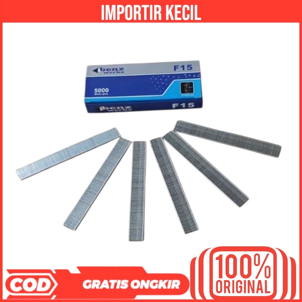 

BENZ F15 MO ISI MESIN STAPLES PAKU TEMBAK LURUS MATA GUN NAILER F15