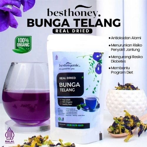 

Best Honey Teh Bunga Telang Bunga Kering 25GR 50GR