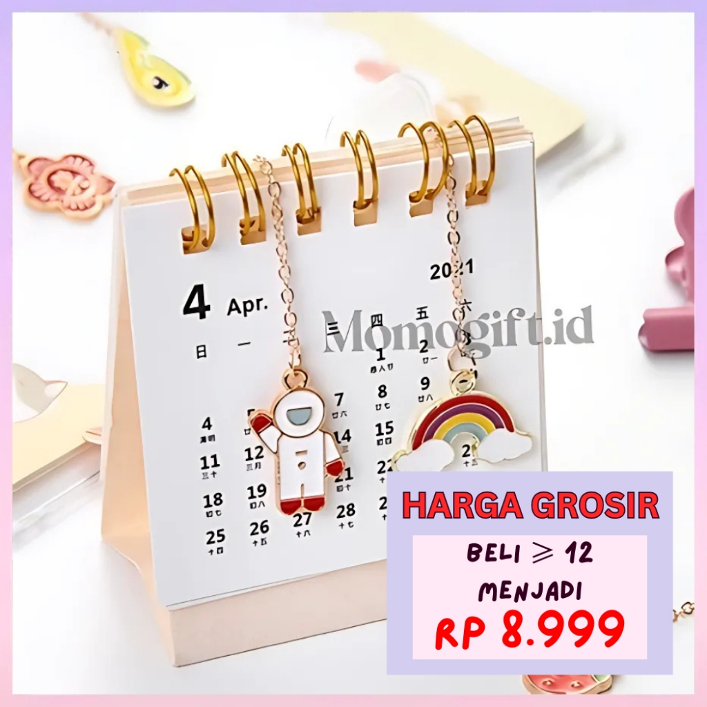 

Pembatas Buku Japan Bookmarker Pembatas Buku Metal Clip Cartoon - AT23