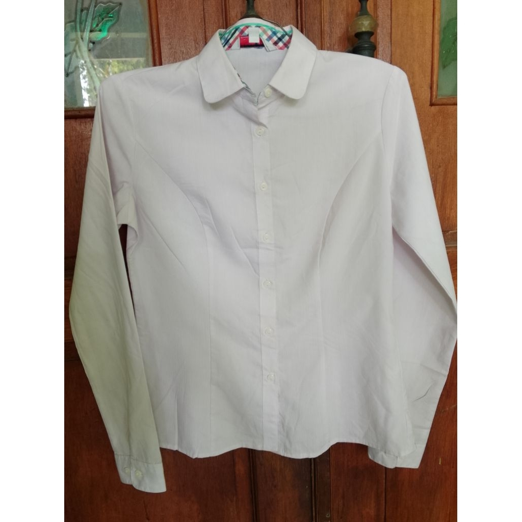 [READY SIAP KIRIM] KEMEJA WANITA SLIMFIT BABY PINK