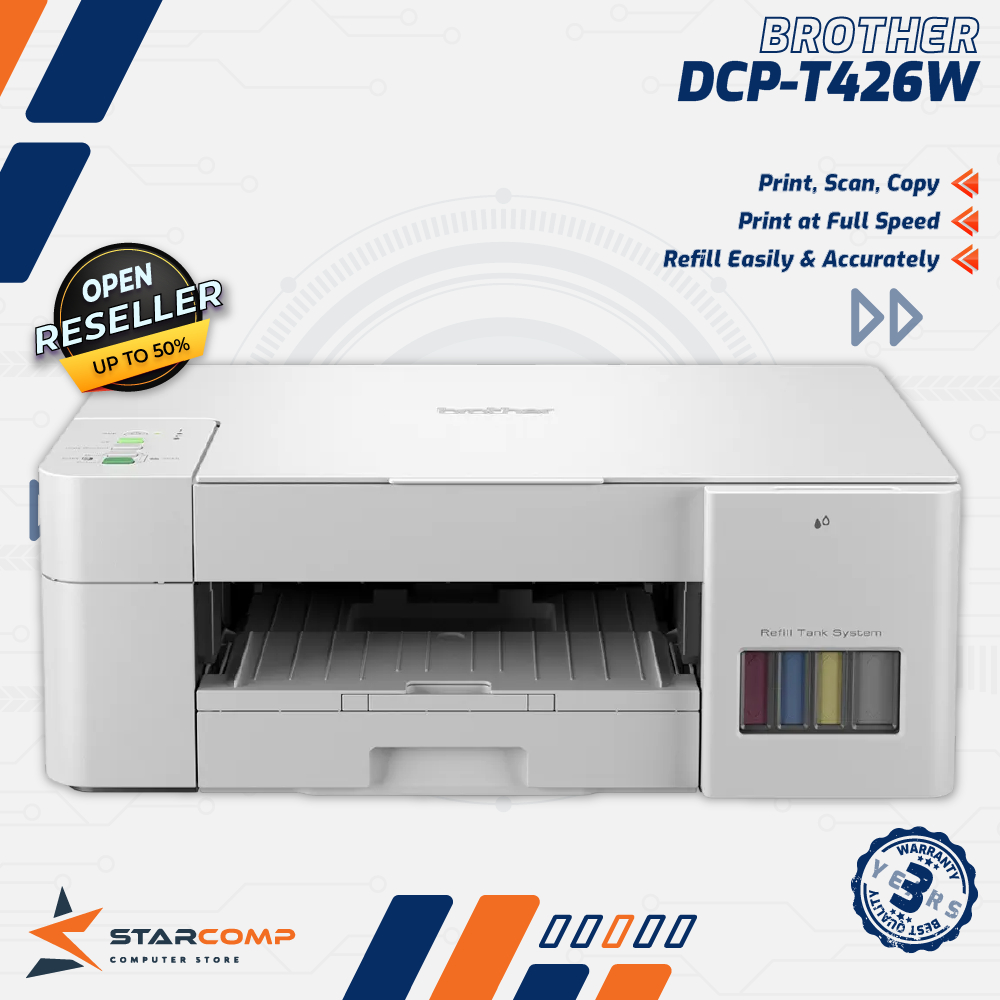 Printer Brother DCP-T426W / T426W Ink Tank All In One Wireless Garansi Resmi