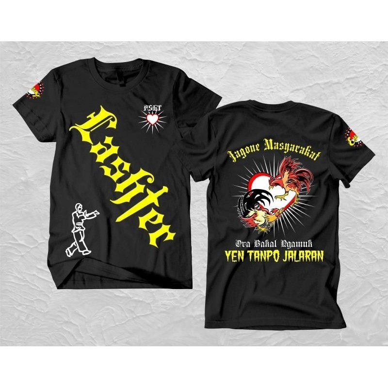READY STOK KAOS LASHTER JAGONE MASYARAKAT 2 KAOS TERATE KAOS PSHT KAOS DISTRO TERBARU / Lashter Jago