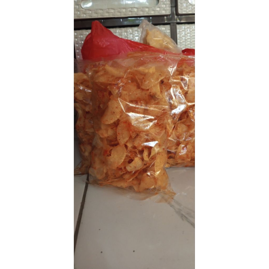 

Forcysn Kripik Singkong Balado Pedas Manis Kriuk 250 Gr