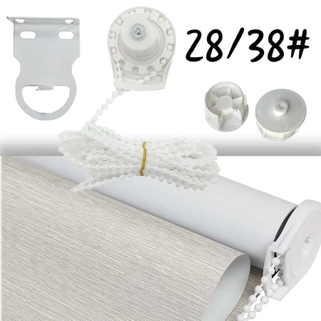 1 Set Rroller Blind Head Blind Roller Jendela Bead Chain +Bracket Roller Blind Roller Blind Chain Un
