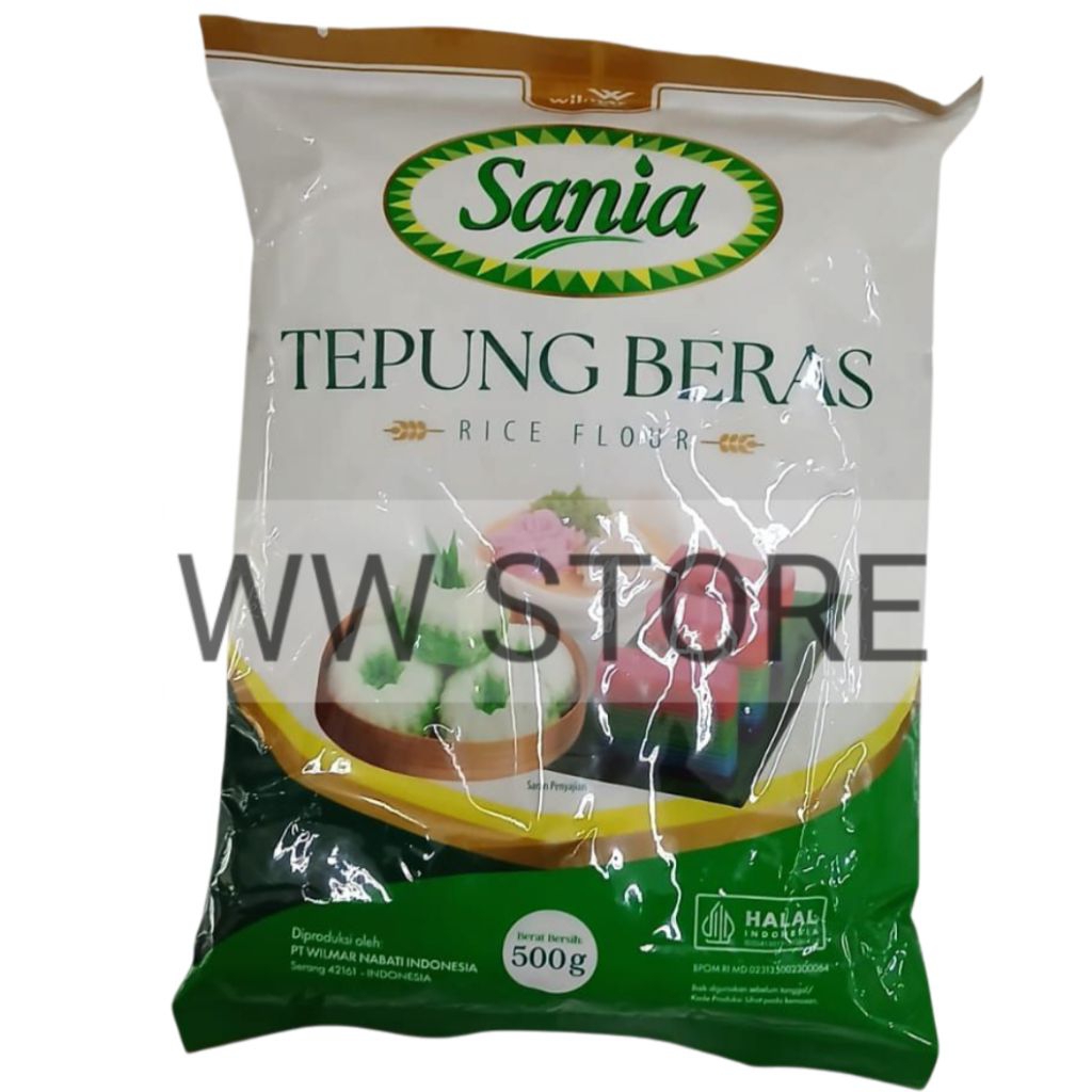 

Tepung beras halal MUI wilmar Sania RICE FLOUR 500g