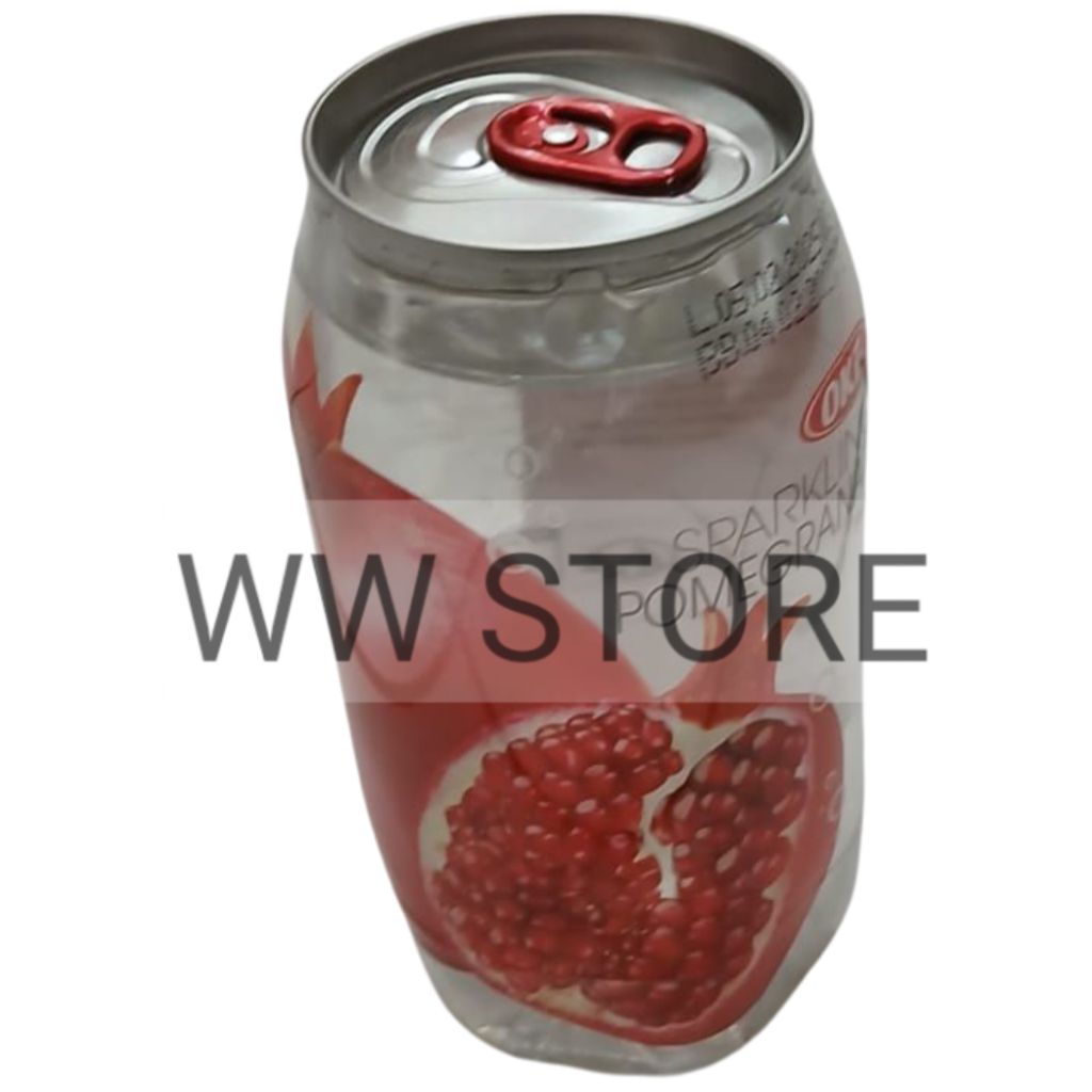 

Minuman berkarbonasi rasa buah delima Korea Korean OKF Sparkling Pomegranate Lite Soft Carbonated Drink botol 350ml
