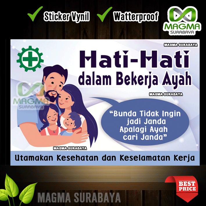 

Stiker Hati Hati Dalam Berkerja Ayah - Bunda tidak ingin menjadi Janda