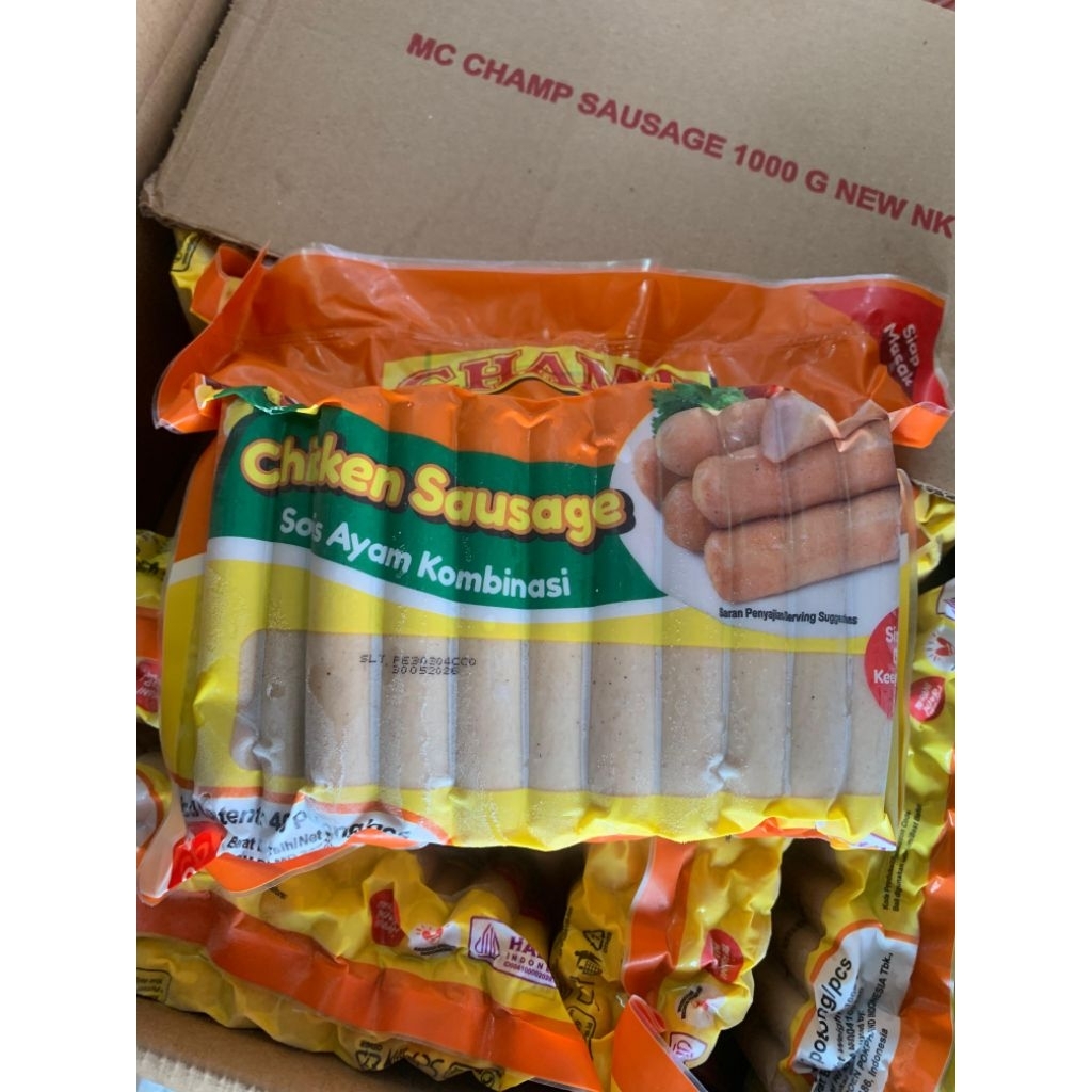 

CHAMP CHICKEN SAUSAGE / SOSIS AYAM 1 KG