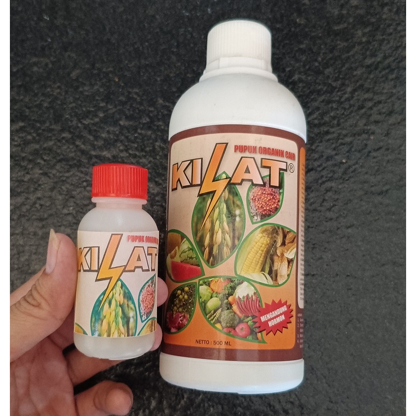 Pupuk KILAT Original Repacking 50 ml + Hormon & Asam Amino - Pupuk Organik Cair KILAT - Pupuk Tanama