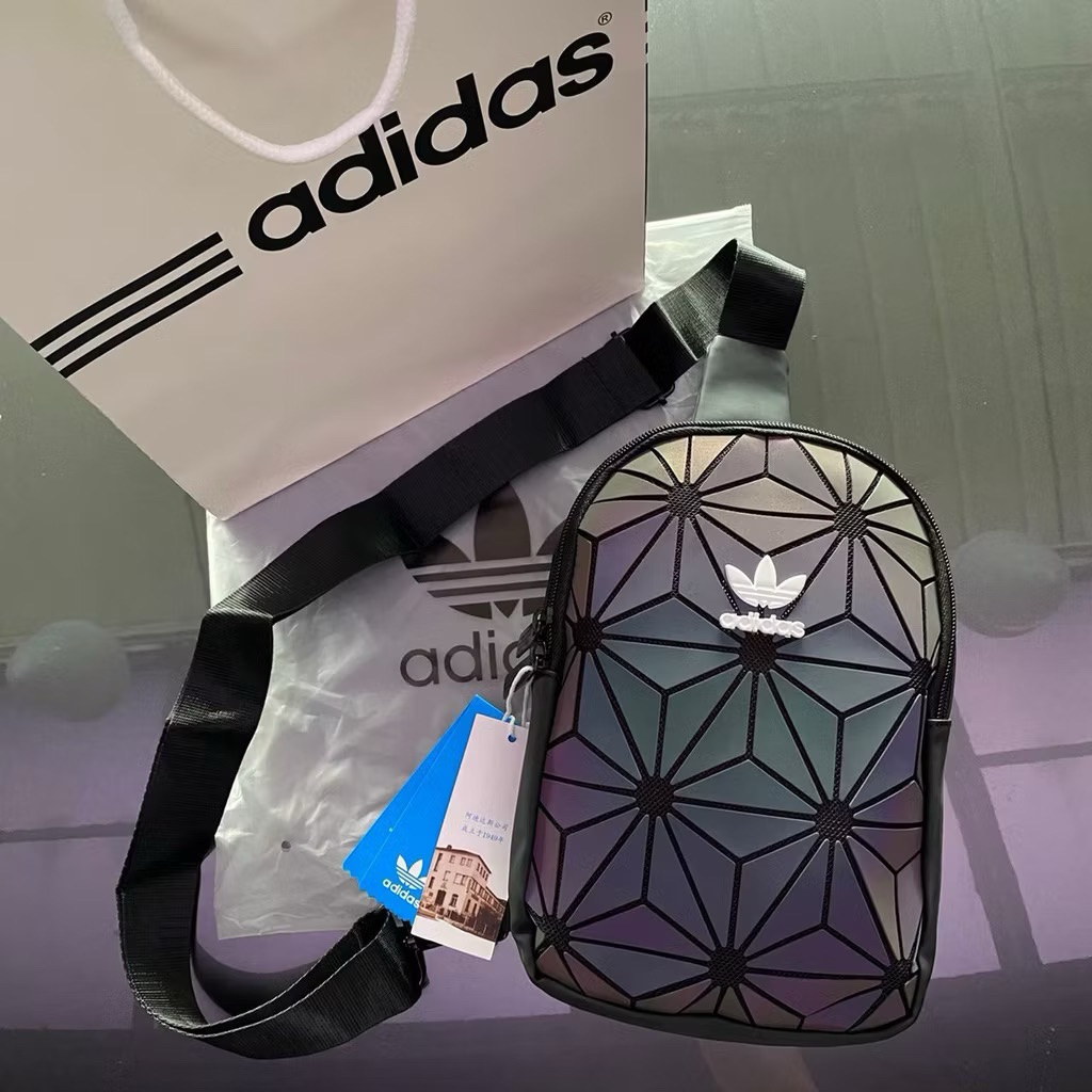 TAS SELEMBANG ADIDAS BODY BAG ISSEY MIYAKE REFLECTIVE