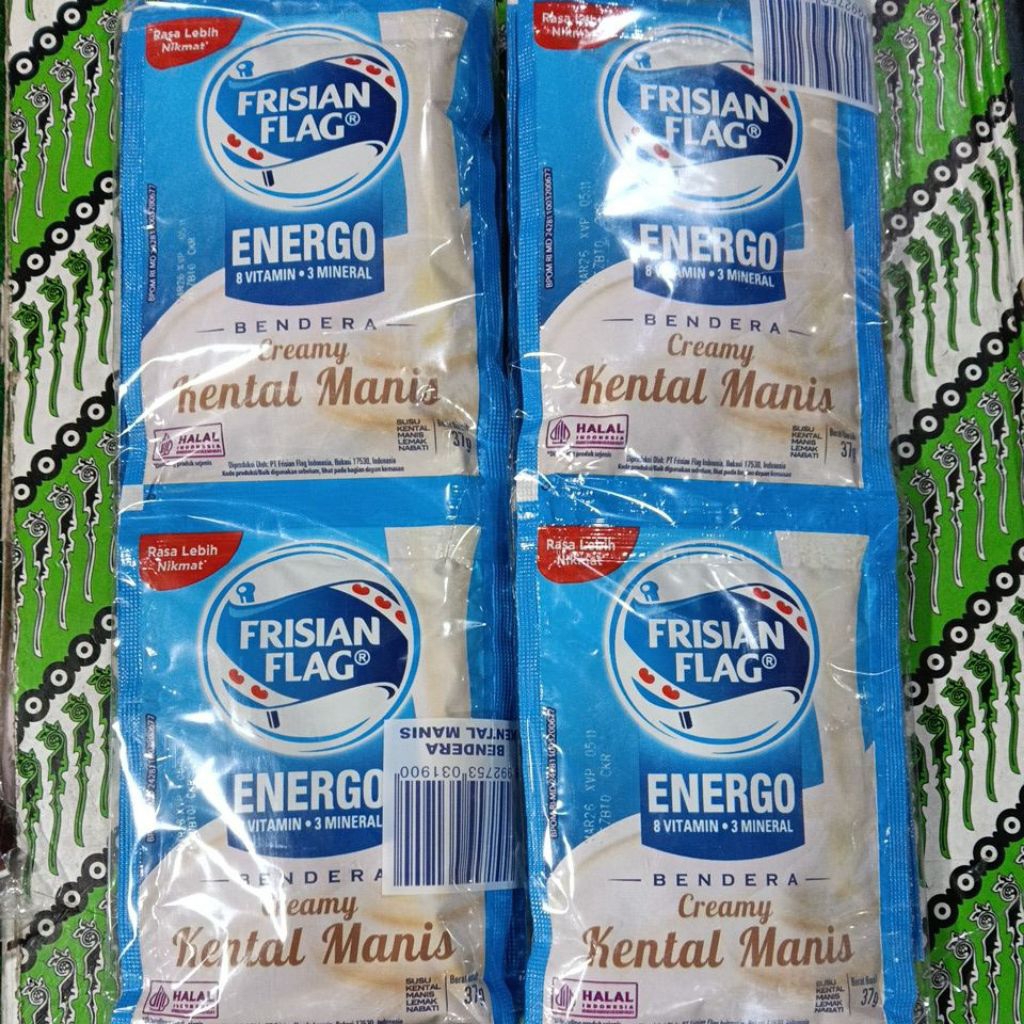

paket 2 Frisian Flag Susu Bendera Kental Manis 2x6x37g ED feb 26
