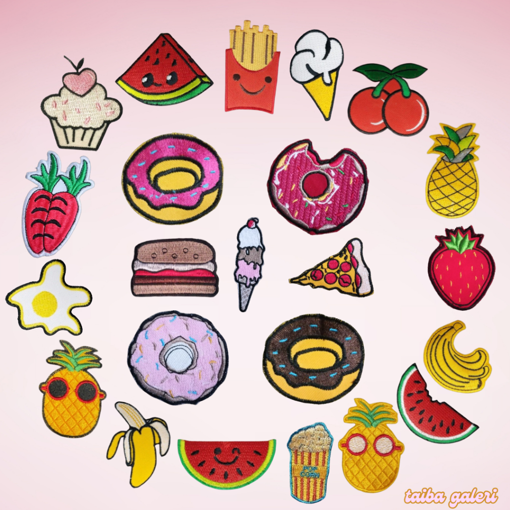 Patch Bordir Jahit Logo Karakter Makanan Patch Lucu Aksesoris Lucu Iron Patch / Snoopy Iron Patch