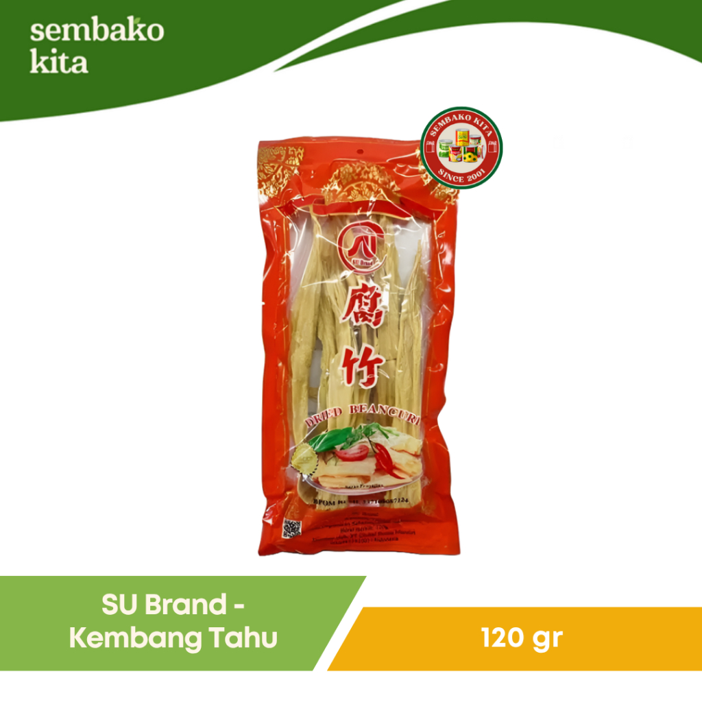 

Kembang Tahu Stick SU Brand 120 Gr - Bean Curd Stick Snack