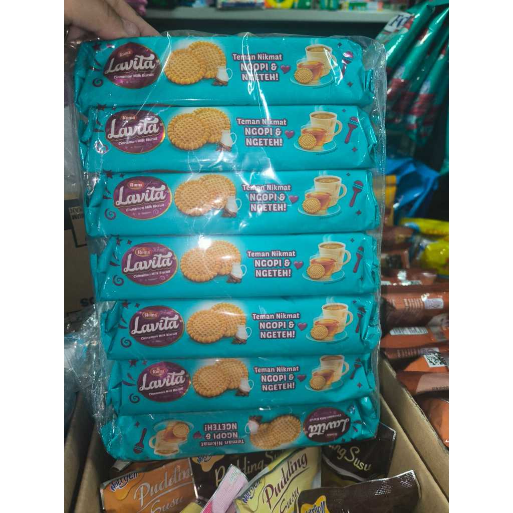 

1 Pak LAVITA Roma Cinamon Milk Biscuit isi 7 Pcs x 210 Gram