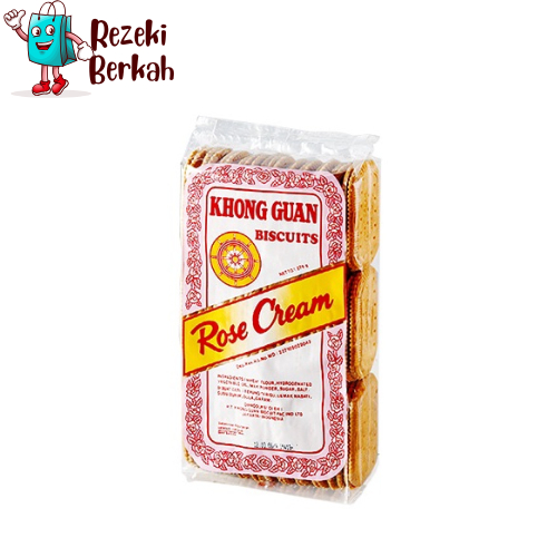 

KHONGGUAN CHOCOLATE CREAM, NANAS CREAM, ROSE CREAM 275G 24