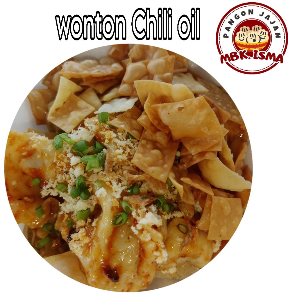 

wonton Chili oil / pangsit bumbu frozen