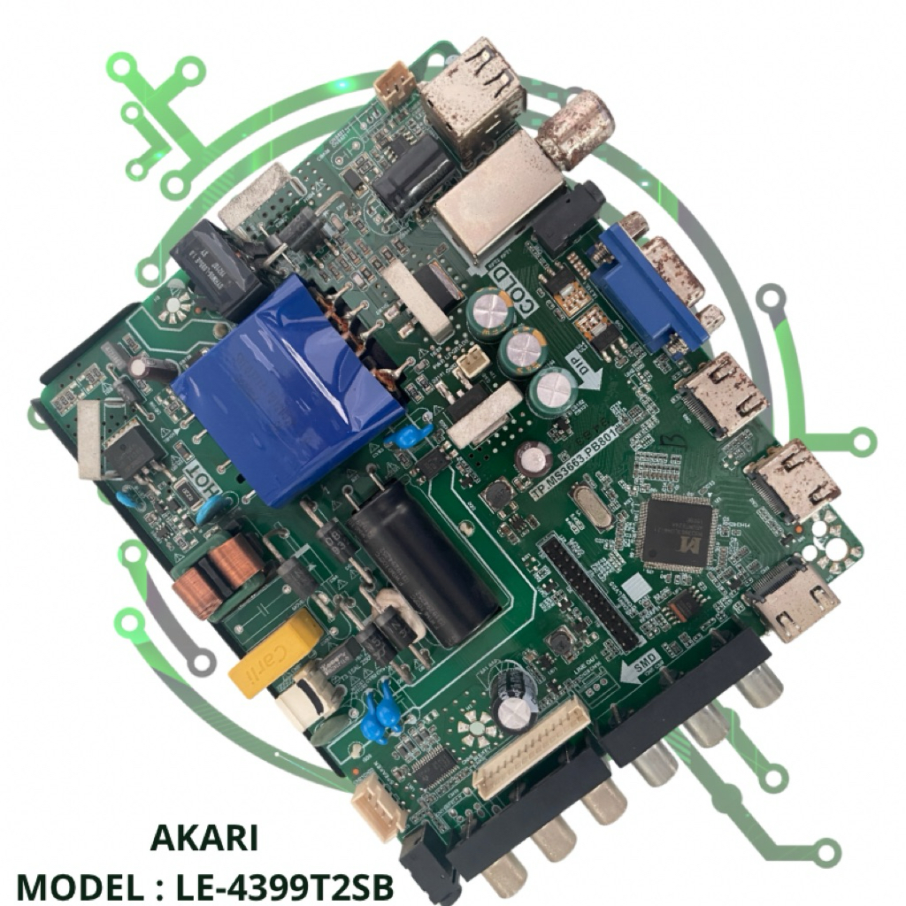 MB MOBO MAINBOARD MESIN TV LED AKARI LE4399T2SB LE 4399T2SB LE 4399T2 SB LE-4399T2SB