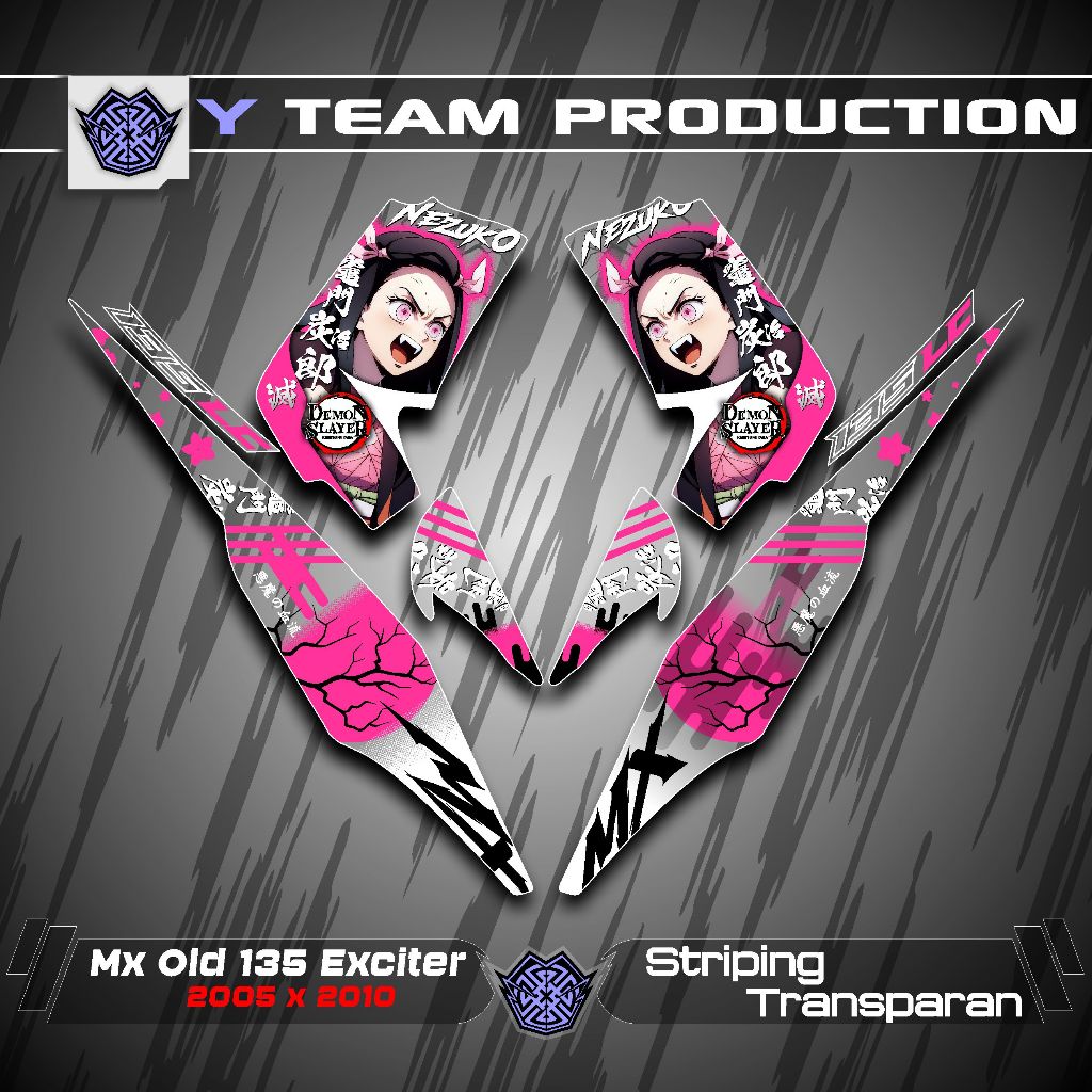 Striping Uv Transparan X2Jupiter Mx Lama 135 Striping Transparan Mx Old /Striping Mx Old Transparan