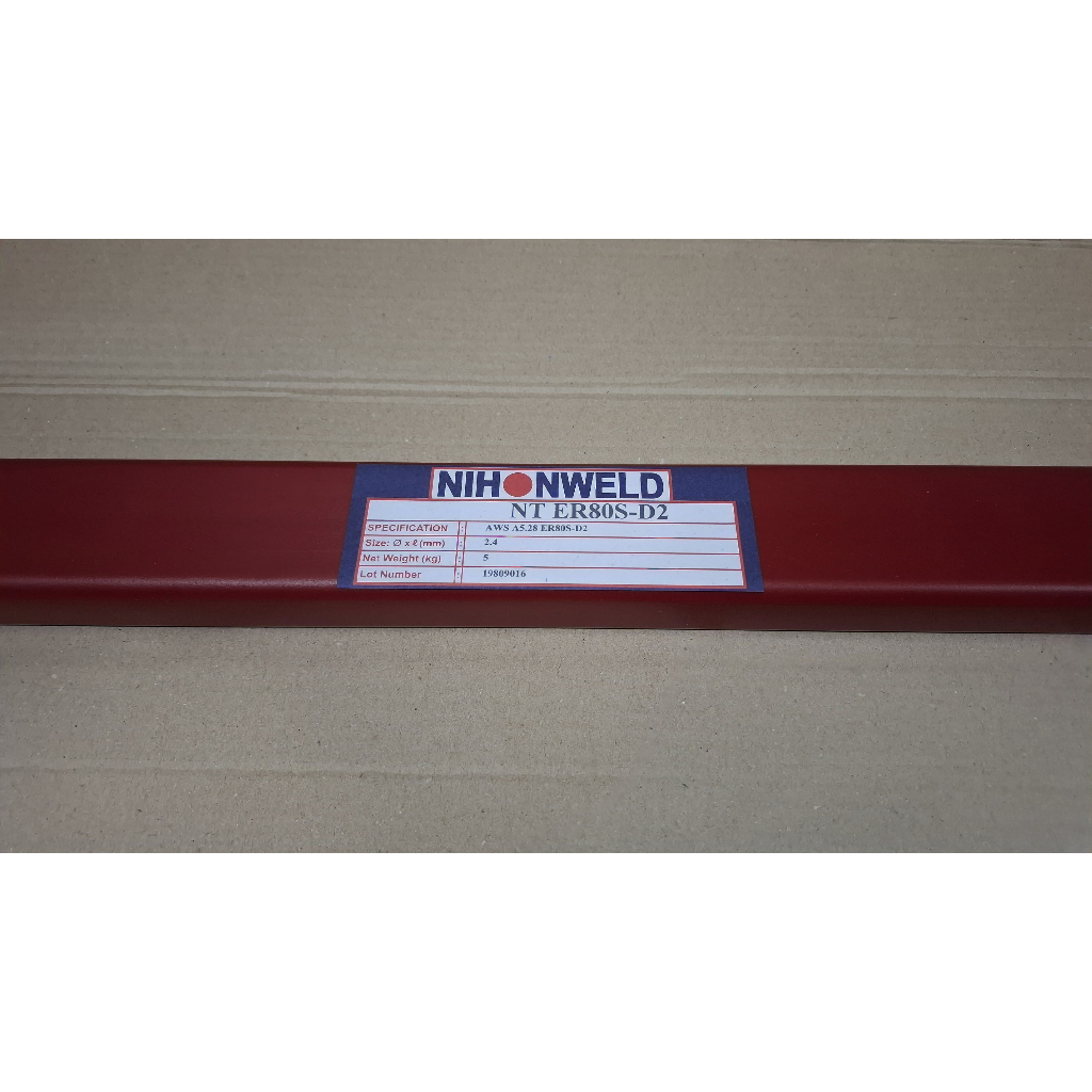 Kawat Las Nihonweld ER80S-D2 dia 2.4mm