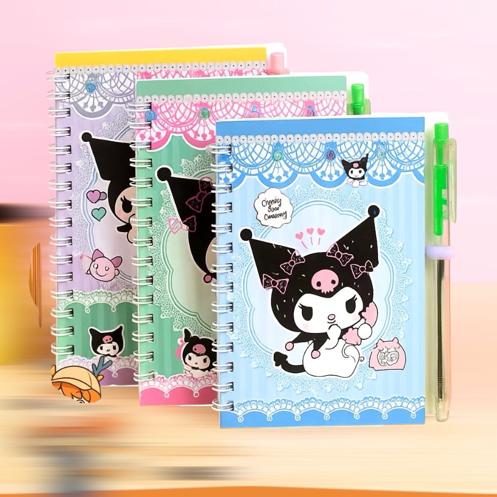 

Notebook + pena Momo krakter DUNIA.UNIK