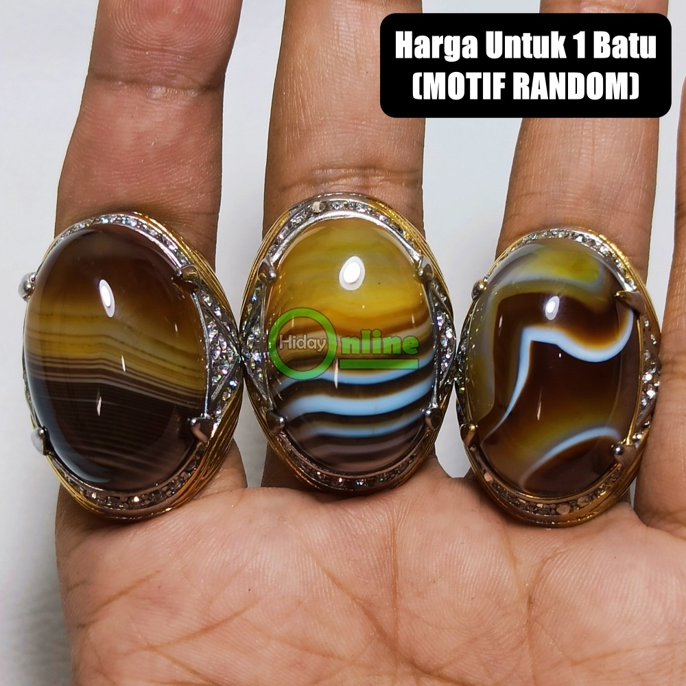 CINCIN NATURAL AKIK SULAIMAN YAMAN WULUNG MOTIF JUMBO
