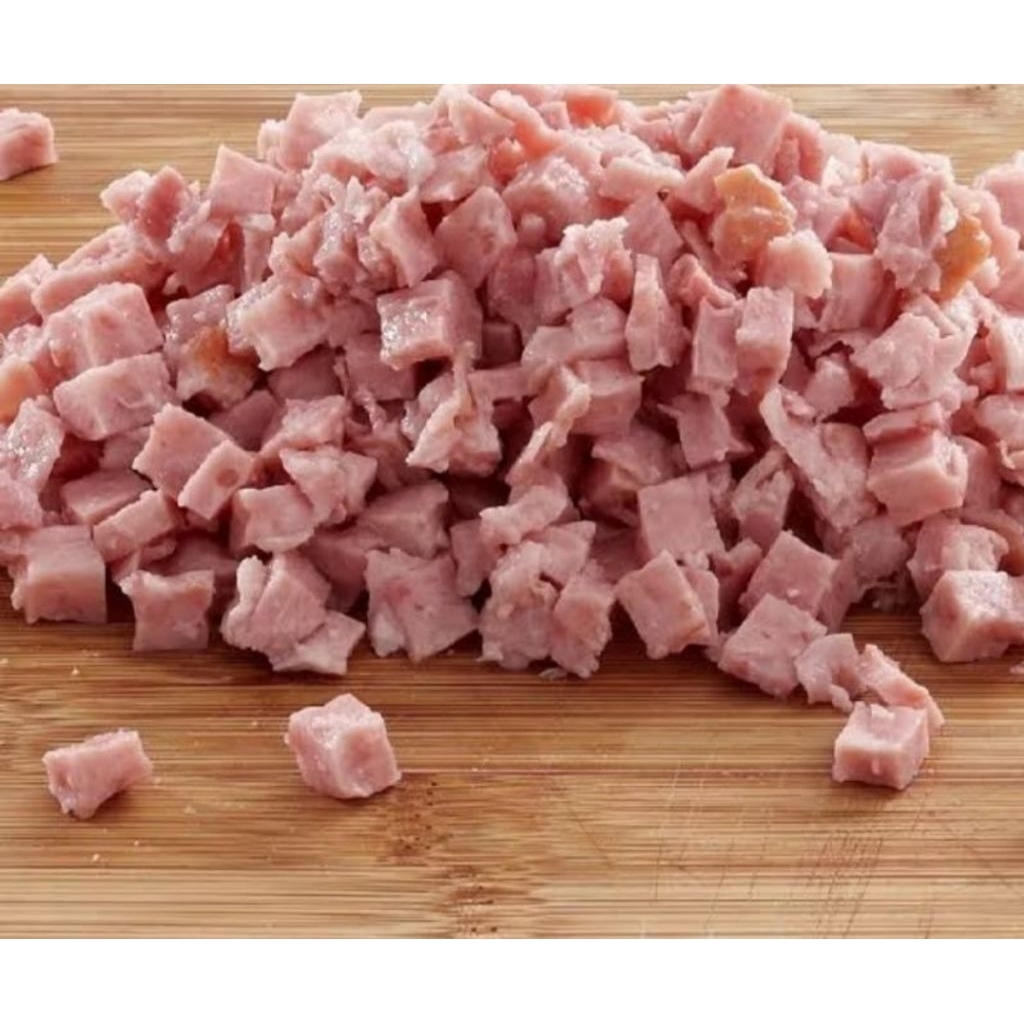 

pork bacon cube bacon dice / dadu