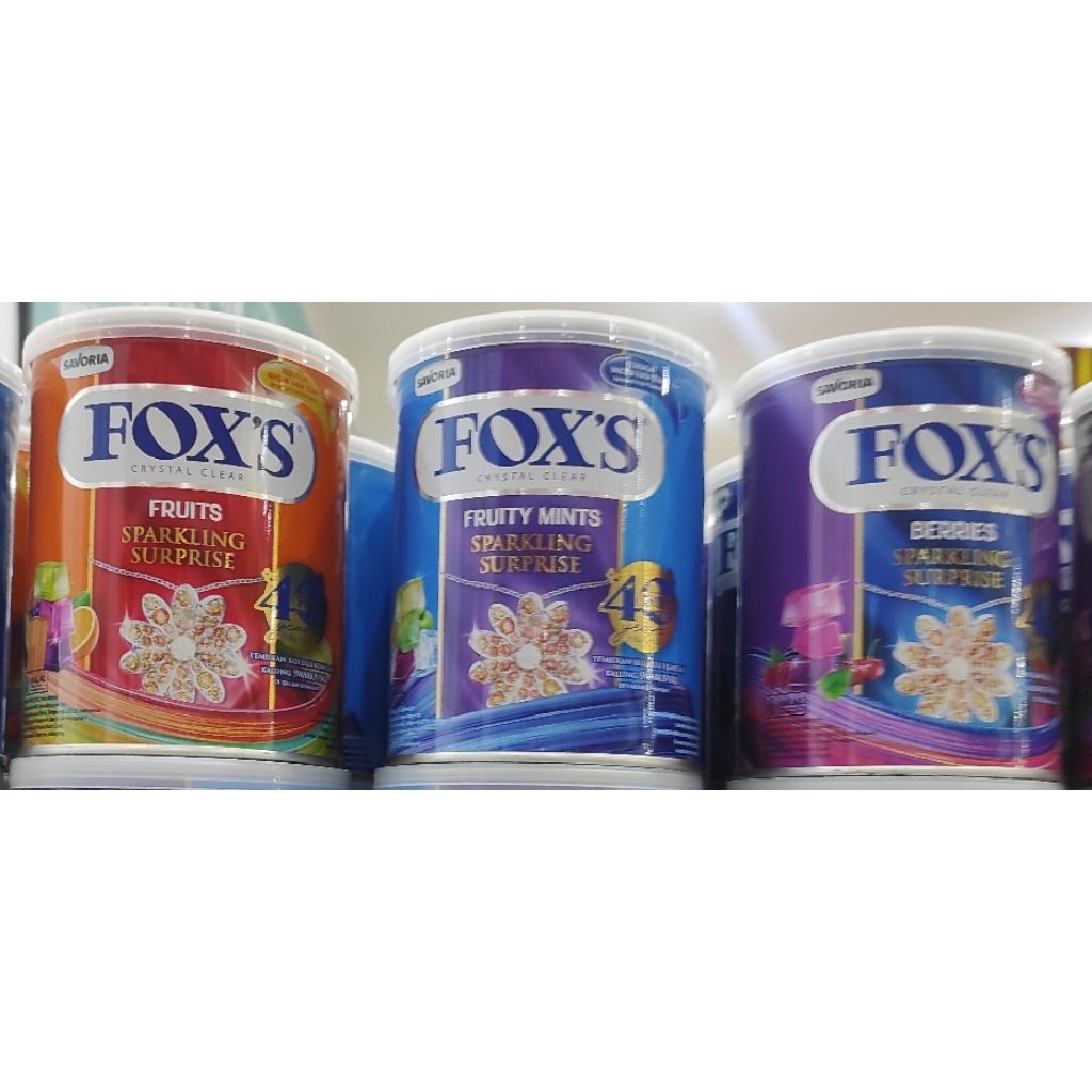 

FOX'S Tin Crystal Clear Candy kaleng 180gr