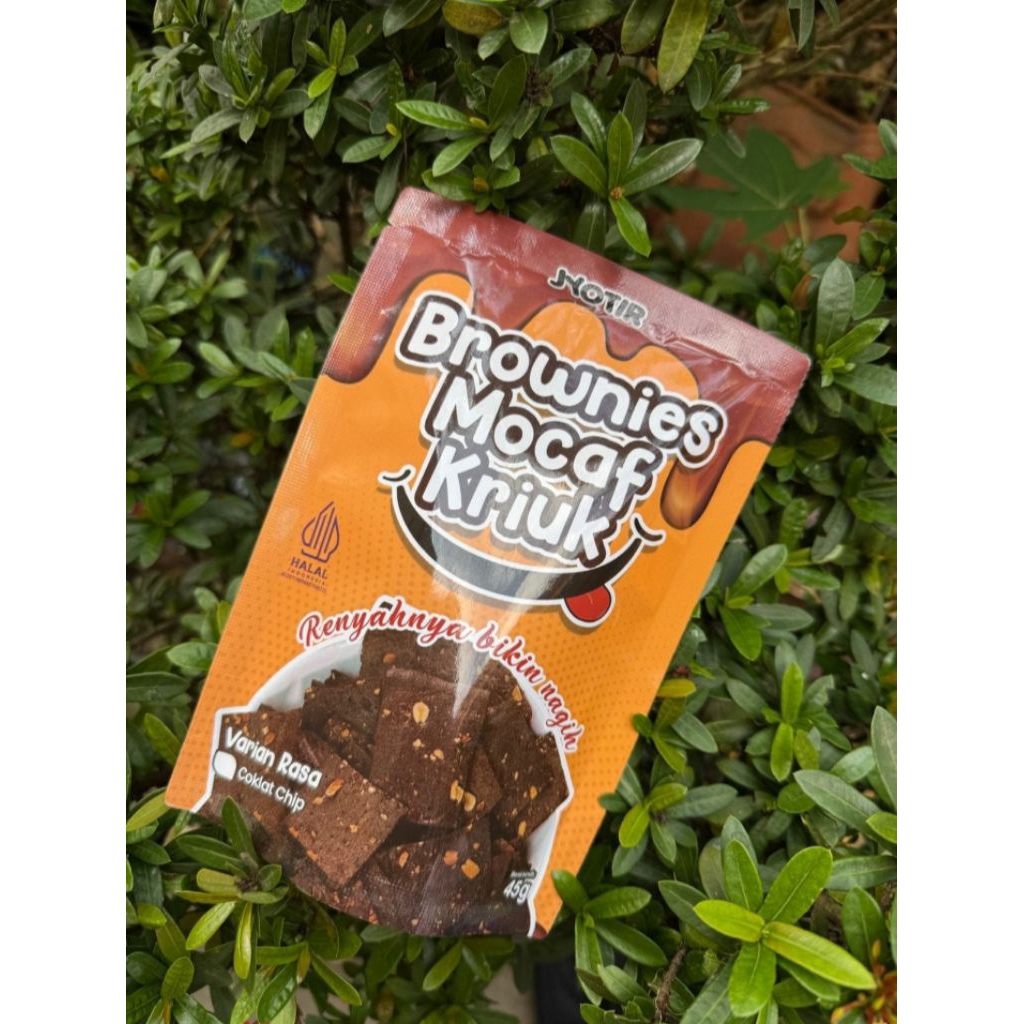 

brownies mocaf kriuk varian coklat