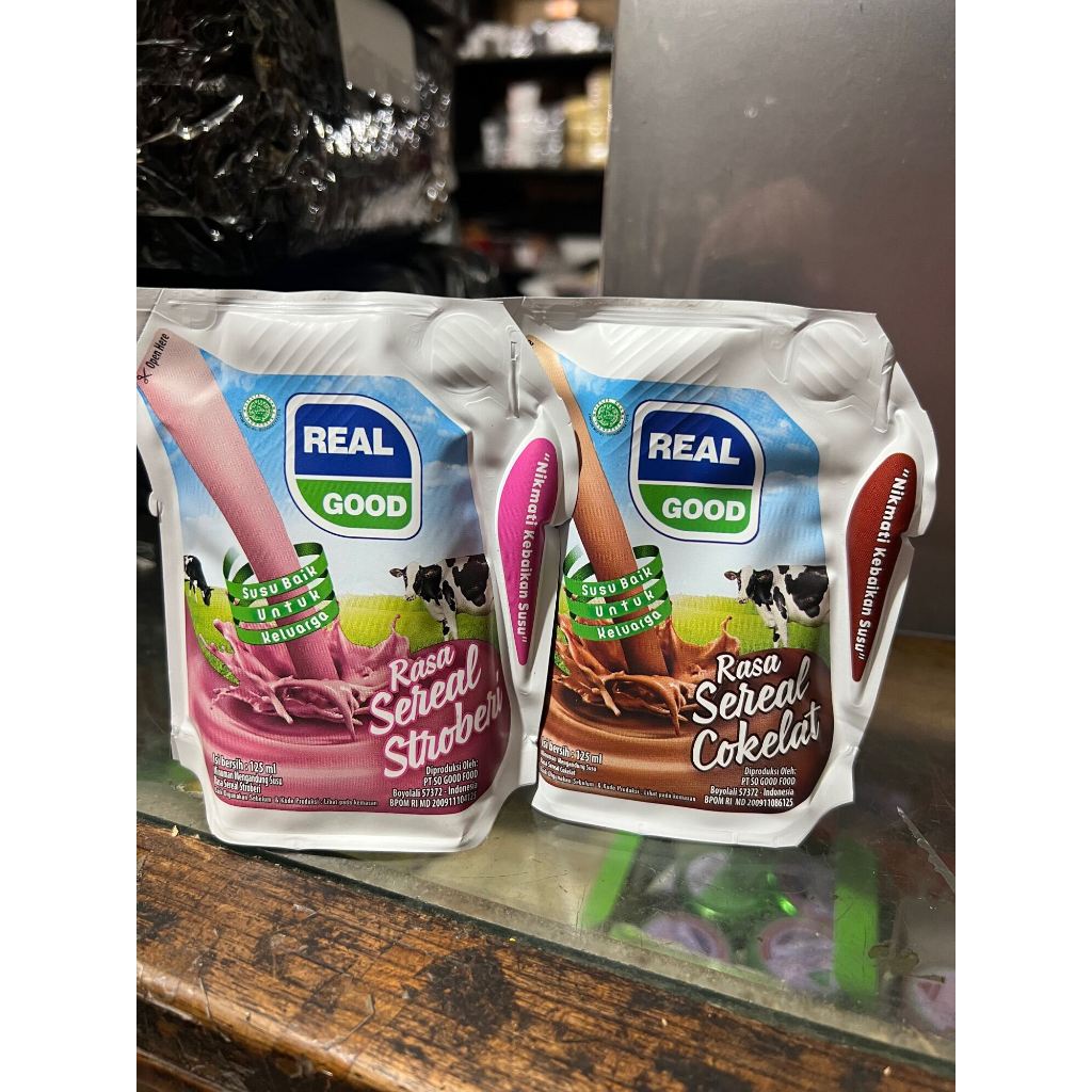 

[oddsolshop] pekanbaru/Real Good Pouch Sereal 125ml