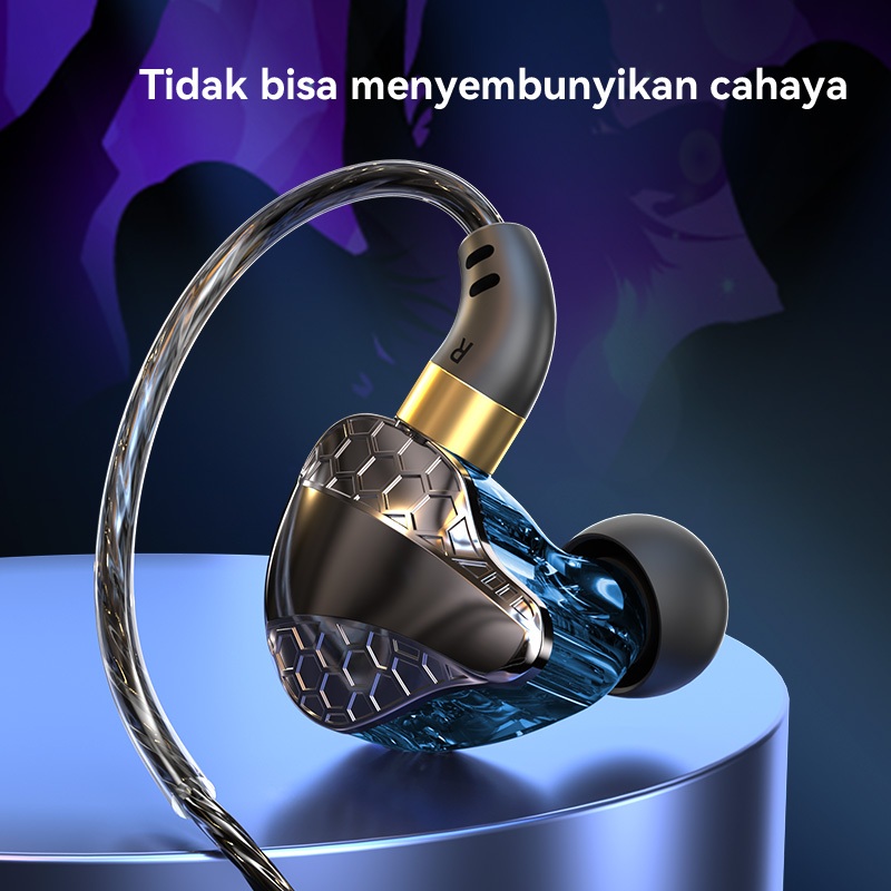 BEST SELLER YLV HEADSET WIRED GAMING MUSIC 3.5MM TYPE C IN EAR BASS EARPHONE FOR SAMSUNG XIAOMI OPPO