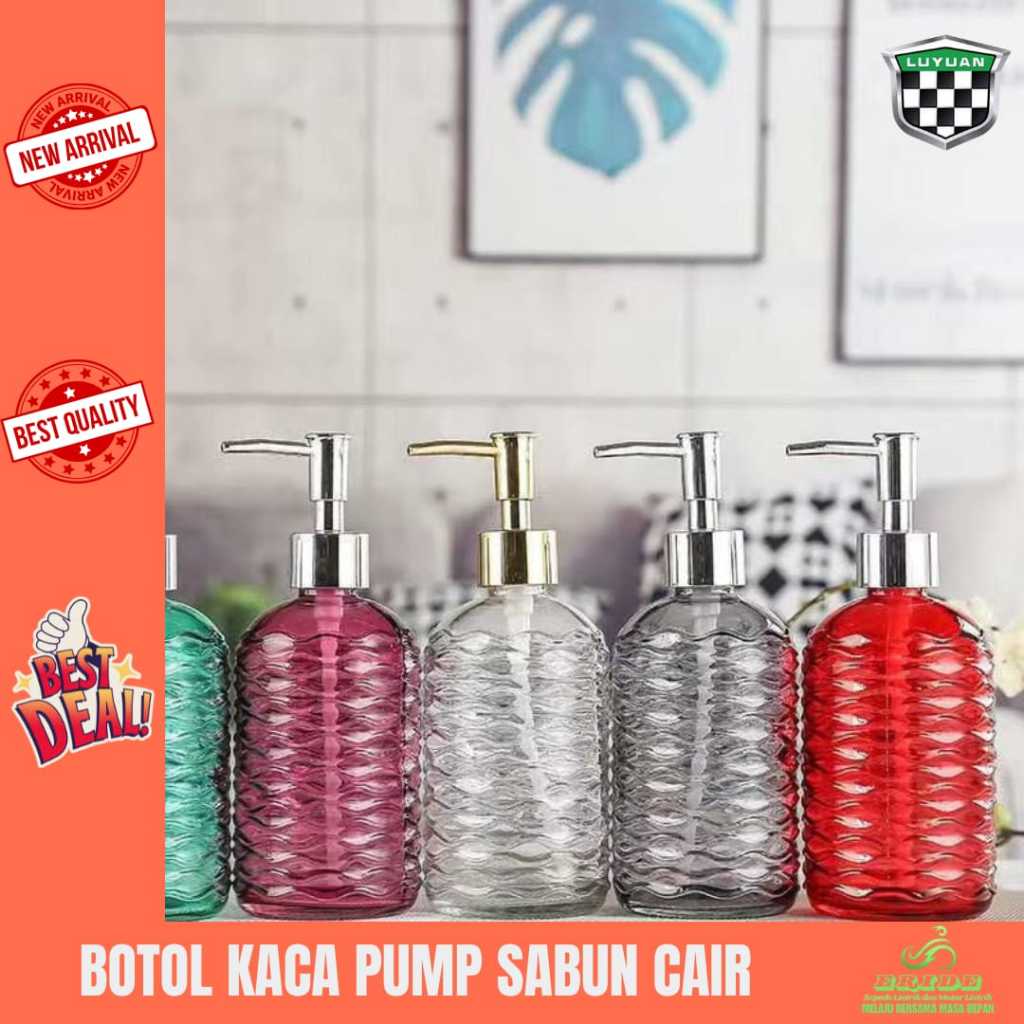 BOTOL SABUN CAIR PUMP KACA