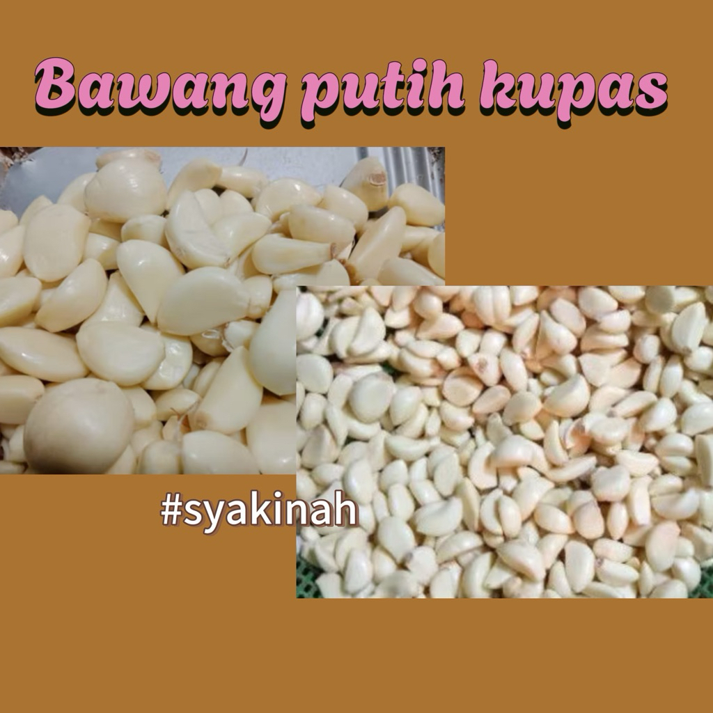 

BAWANG PUTIH KUPAS FRESH 1 KG