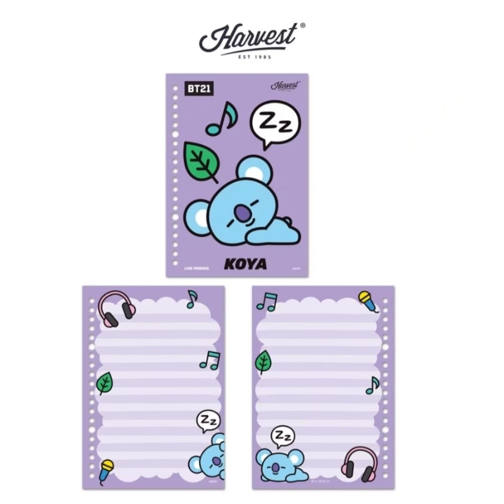 

HARGA PER LEMBAR Loose Leaf Havest BT21_KOYA
