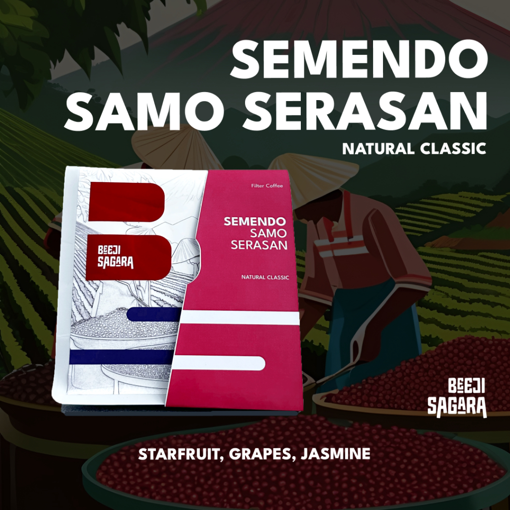 

Kopi Arabika Semendo - Natural Classic - Semendo Samo Serasan (Biji/Bubuk) - Medium Roast - Single Origin - Arabika Specialty Coffee Sumatra Selatan | Cold Brew/Manual Brew