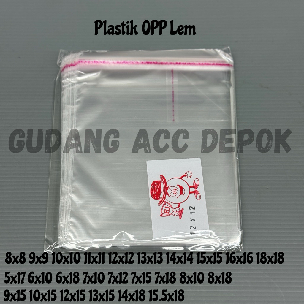 

PLASTIK OPP LEM 8x8 9x9 10x10 11x11 12x12 13x13 14x14 15x15 16x16 18x18 ISI 100 LEMBAR / OPP LEM PEREKAT ROTI DONAT COOKIES KUE PIE BAKERY UNDANGAN DVD AMPLOP SNACK SOUVENIR