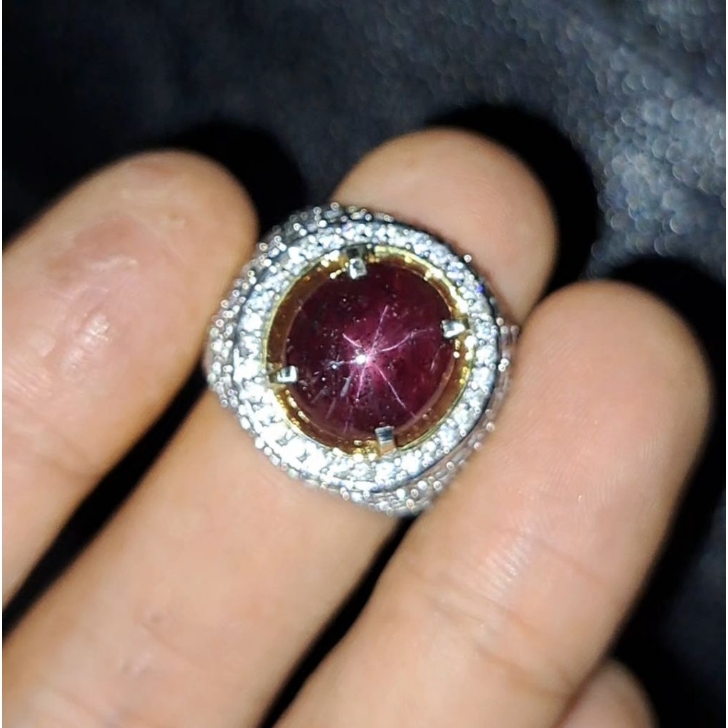 Natural star ruby No heat