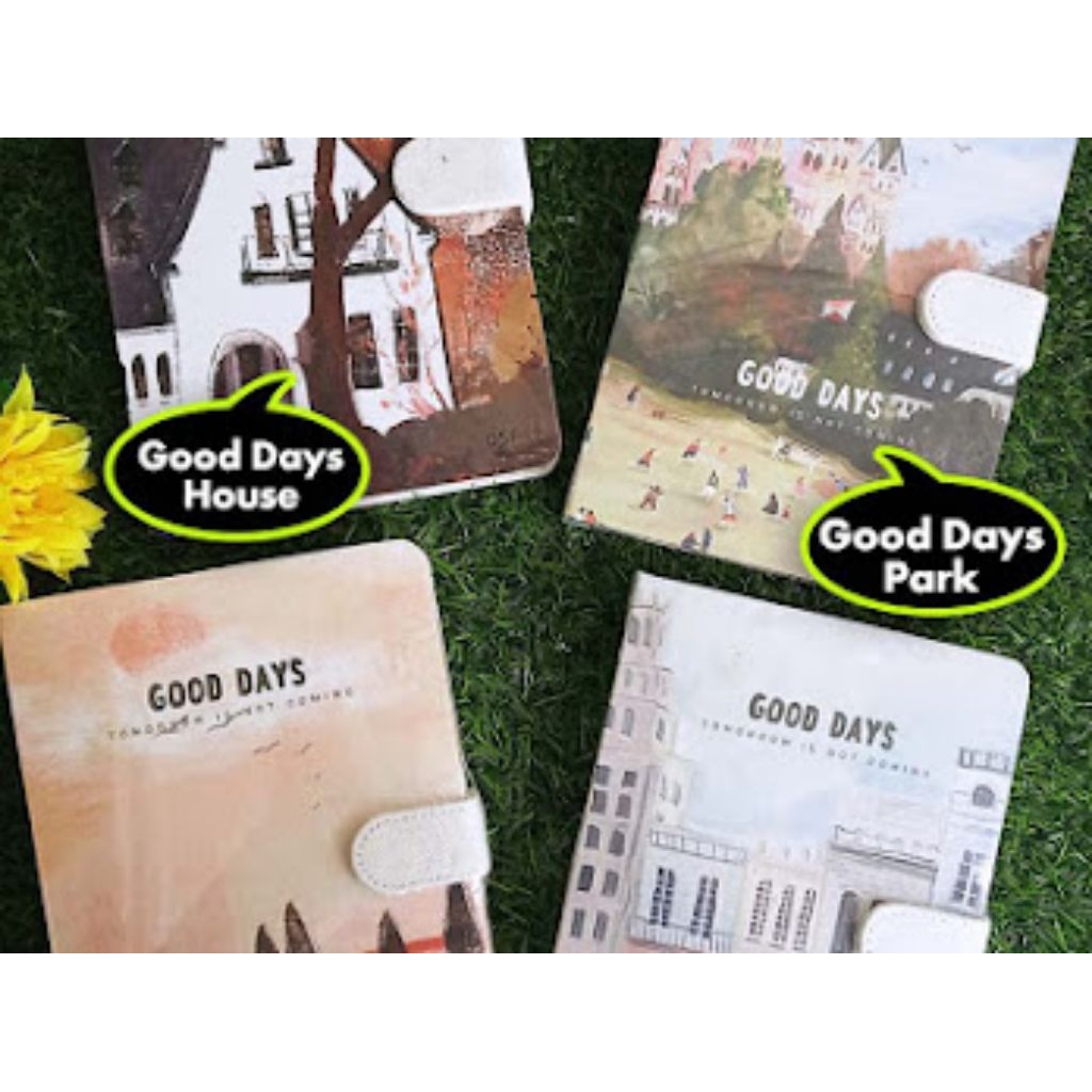 

Buku Diary Fancy Hardcover Kunci Magnet Leather - GOOD DAYS - HOUSE