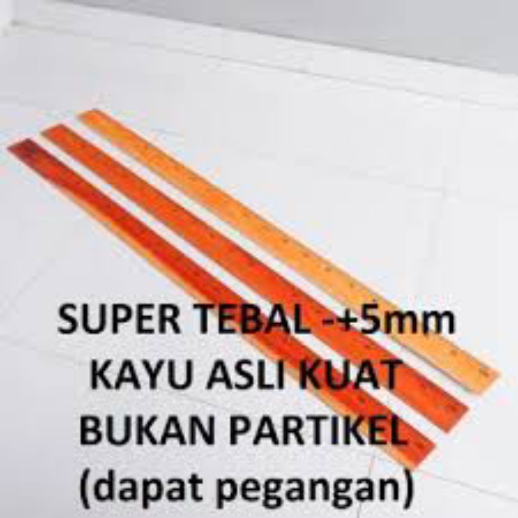

Penggaris Kayu 1 Meter Murah isi 3 pcs (Acb Berkah Stationery)