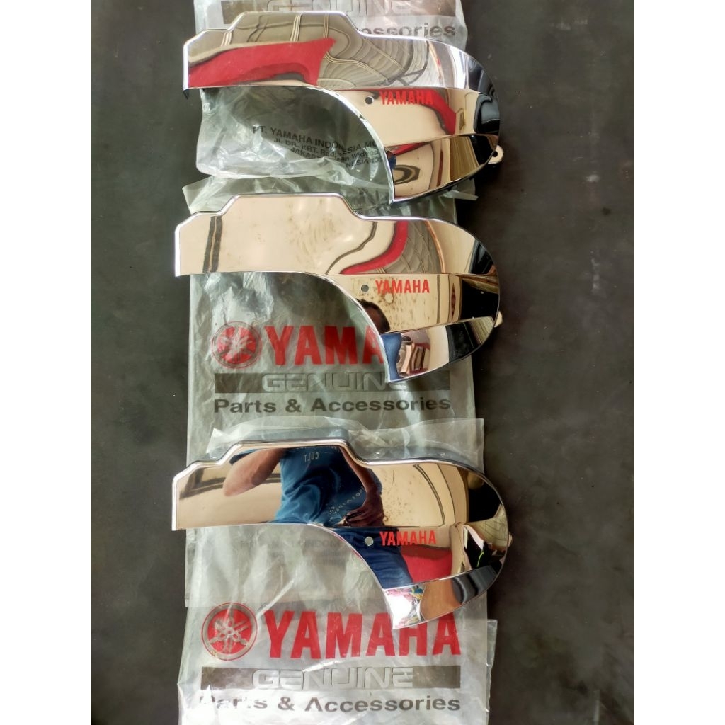 Cover Caver aksesoris original Yamaha chrome mio sporty Mio smail
