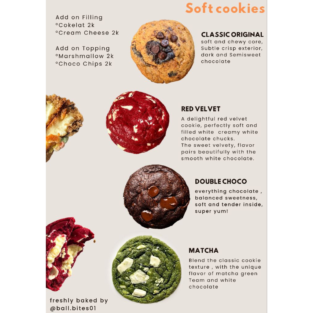 

SOFT COOKIES ORI | TANPA TOPPING TANPA FILLING